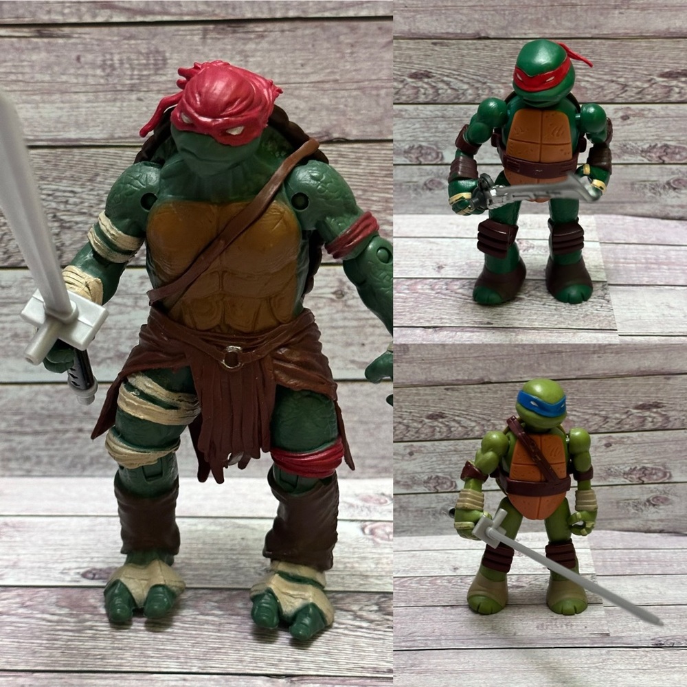 Turtles Teenage  Ninja Action Figures Set - Green and Red